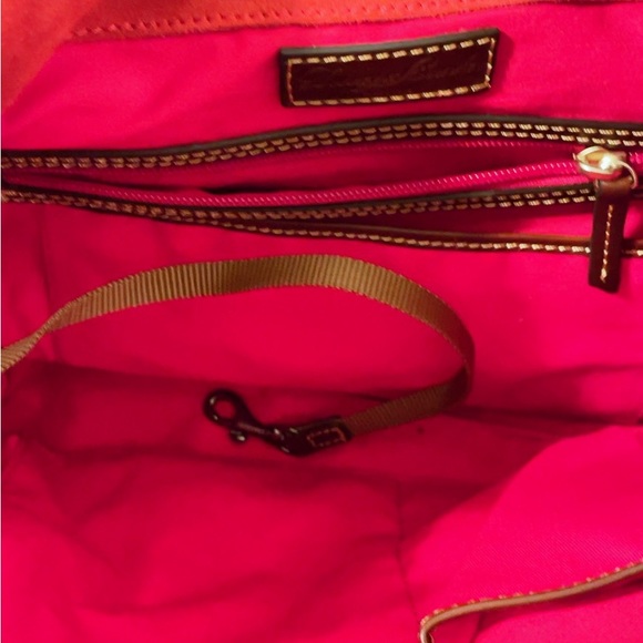 Dooney & Bourke Derby Suede Hobo - New Women | Color: Red/Gold | - Picture 13 of 13